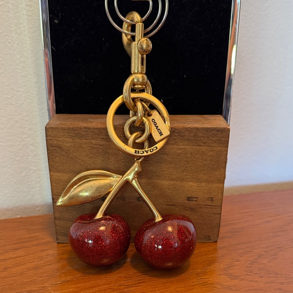 Coach Red Cherry Key Fob